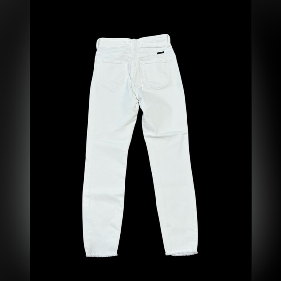 Women’s KANCAN white denim jeans slightly distressed size 3/25 EUC - Picture 2 of 10